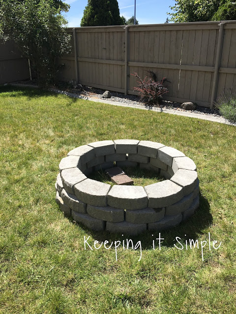 How to Build a DIY Fire Pit for Only $60 • Keeping it Simple