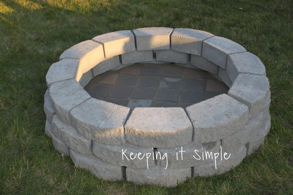 How To Build A Diy Fire Pit For Only, How To Build An Inground Fire Pit With Bricks