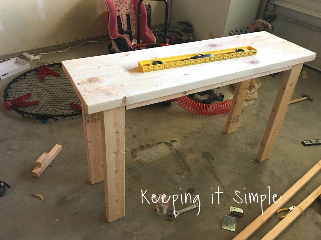 How To Build A Sofa Table For Only 30 Keeping It Simple Crafts